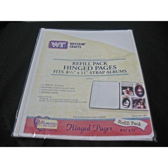 Westrim Crafts new 8 1/2 x 11 10 sheets 20 pages refill #29215 - Picture 1 of 5